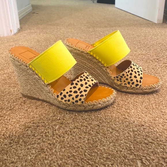 Dolce Vita Shoes - Dolce Vita neon and cheetah print wedges